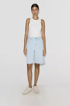Бермуды из денима цвета арктик