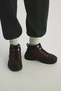 Ботинки-хайкеры коричневого цвета