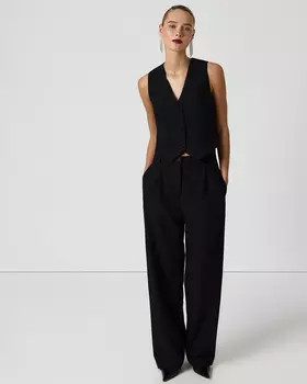 Брюки бомберы черного цвета