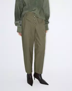 Брюки карго цвета хаки