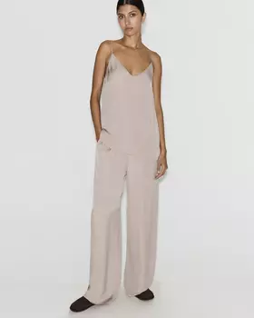 Брюки кофейного цвета