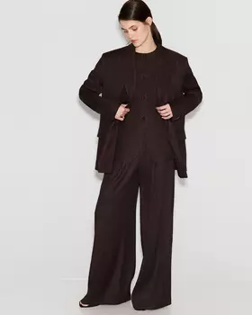 Брюки шоколадного цвета