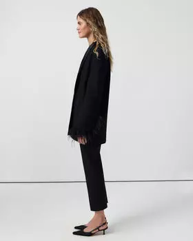 Брюки укороченные черного цвета