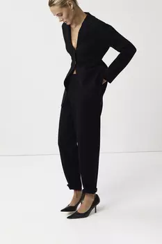 Брюки вязаные черного цвета