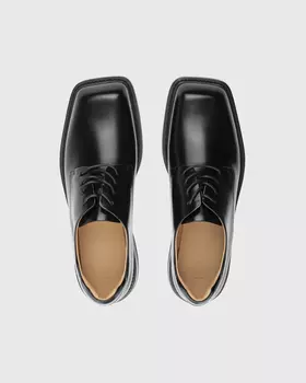 Дерби EKONIKA 2MOOD из кожи черного цвета