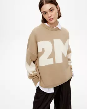 Джемпер 2М бежевого цвета