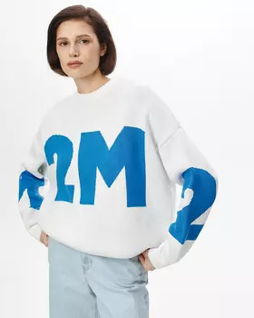 Джемпер 2М молочно-голубого цвета