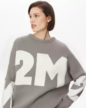 Джемпер 2М серого цвета