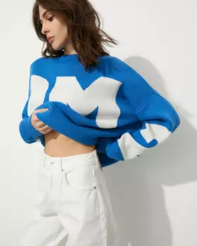 Джемпер 2М синего цвета