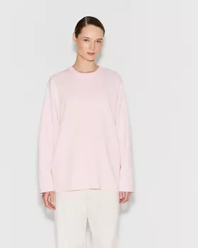 Джемпер базовый легкий светло-розового цвета