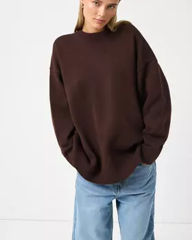 Джемпер базовый шоколадного цвета