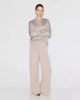 Джемпер тонкий полупрозрачный серого цвета