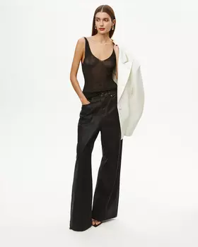 Джинсы Baggy Fit BG301 с металлизированным покрытием