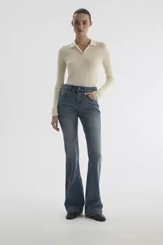 Джинсы Flare FL200 синего цвета