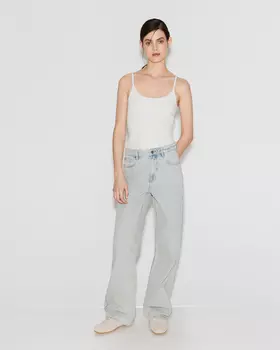 Джинсы Relaxed RL201 c переведенными швами голубого цвета