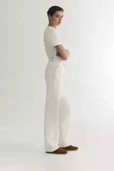 Джинсы Straight Fit ST100 молочного цвета