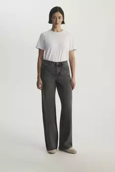 Джинсы Wide leg WL100 серого цвета