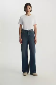 Джинсы Wide leg WL106 синего цвета