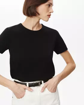 Футболка базовая черного цвета