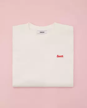 Футболка оверсайз в вышивкой LOVER