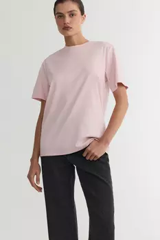 Футболка Relaxed vibe пудрового цвета