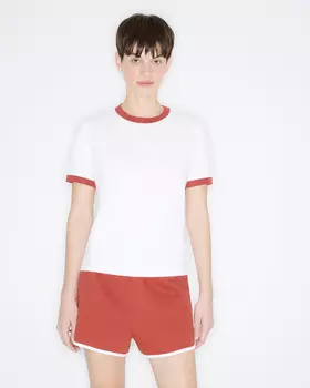 Футболка винтажная молочного цвета