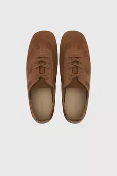 Кеды на низкой подошве коричневого цвета