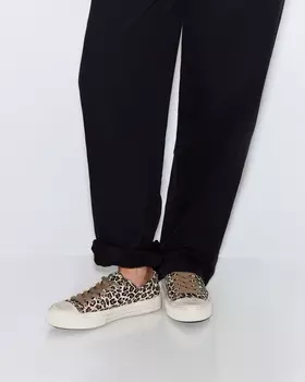 Текстильные кеды розового цвета