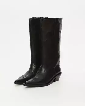 Ковбойские полусапоги черного цвета