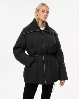 Куртка пуховая колокольчик с мягким воротником