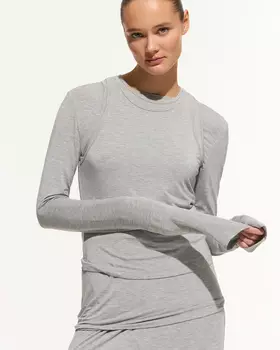 Лонгслив серого цвета