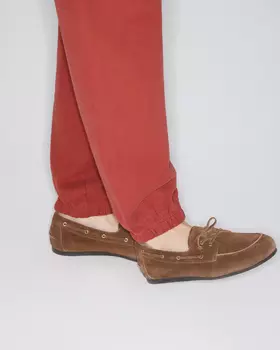 Мокасины в стиле бохо коричневого цвета