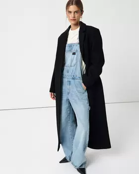 Пальто однобортное черного цвета