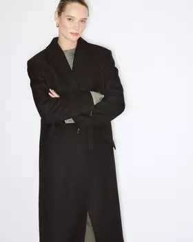 Пальто в стиле гранж черного цвета