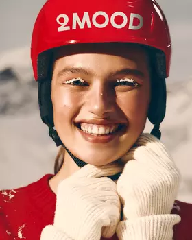 Перчатки из шерсти мериноса молочного цвета