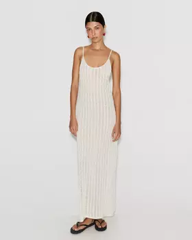 Платье миди ажурное светло-зеленого цвета