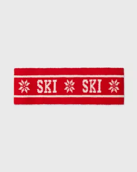 Повязка "Ski Apres" красного цвета