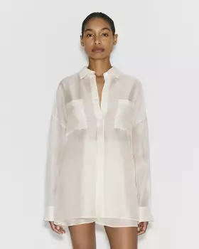 Рубашка молочного цвета