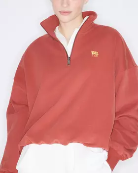 Свитшот винтажного красного цвета