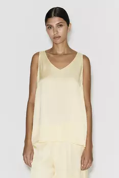 Топ желтого цвета