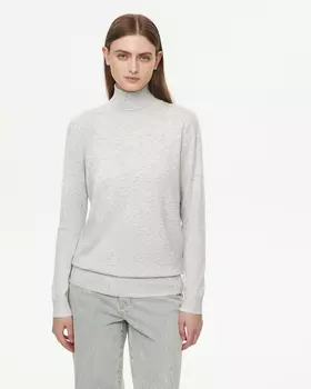 Водолазка из шерсти серого цвета