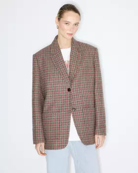 Жакет из шерсти коричневого цвета