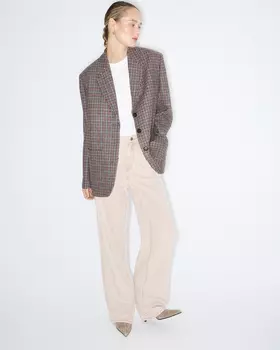 Жакет из шерсти в клетку