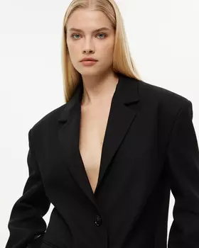 Жакет оверсайз черного цвета