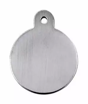 Адресник Адресник для кошек и собак Круг, 21х28 мм, серебряный