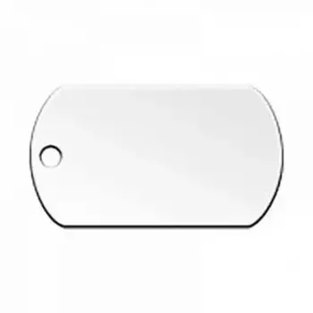 Адресник Адресник для кошек и собак Военный, 39х22 мм, серебряный