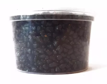 Аквагрунт Грунт цветной Черный 3-5мм, 350г (банка)