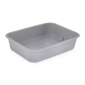 Альтернатива Лоток для кошек Эконом, 33x25,6x7 см, цвет в ассортименте