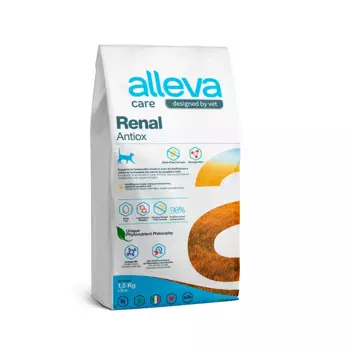 ALLEVA Care Adult Renal Antiox Сухой диетический корм для кошек, с куриным яйцом, 1,5 кг