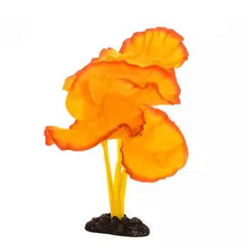 AquaFantasy Декор для аквариума Нимфея оранжевое, 13см